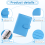 25Pcs A6 PU Leather Budget Binder Set, Cover Planner Blue 5