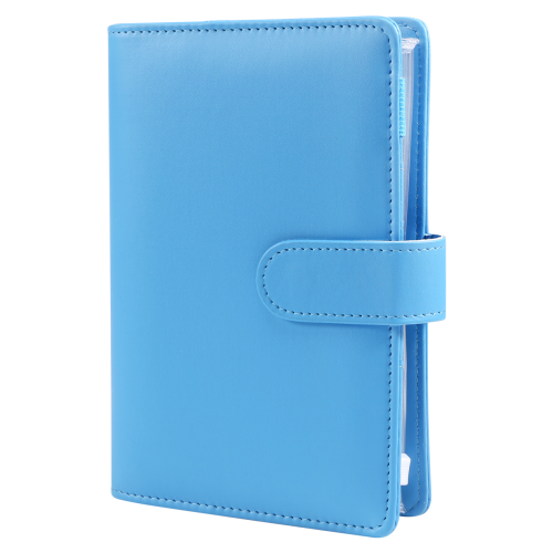 25Pcs A6 PU Leather Budget Binder Set, Cover Planner Blue 1