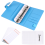 25Pcs A6 PU Leather Budget Binder Set, Cover Planner Blue 3