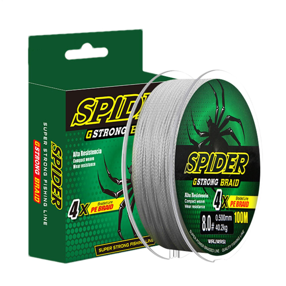 Braided fishing line  saltwater, PE, carp gear  Wear resistant, durable, knot strength, waterproof, Gray-image-OPC-PJ27F5C-NEW