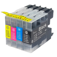 Printer Ink for LC1280 LC1240 LC71 LC73 (4 Pack)