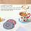 Coasters for Drinks, 8 Pcs Absorbent Stone Wooden Table 2
