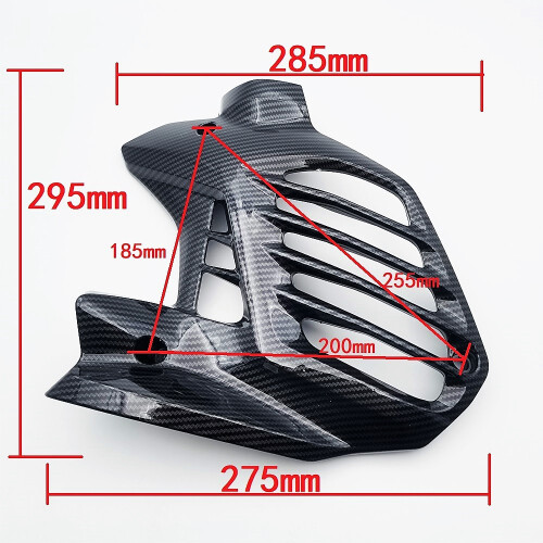 Radiator Panel Cover Carbon Fiber Pattern for NMAX155 V2 2020 2