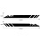 2Pcs Side Skirt Sticker Long Stripe Mountains Body Decals Stickers 3