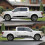2Pcs Side Skirt Sticker Long Stripe Mountains Body Decals Stickers 5