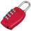 2 X Pink 4 Dial Combination Padlock Resettable Lock Luggage Suitcase Travel 2