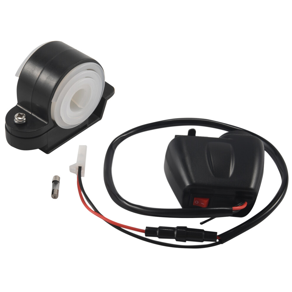 12V To 5V Motorcycle Usb Charger For Moto 2.1A With Voltmeter Black 4853956009865