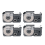 4 Pack 12mm Black on White Label Tape 2