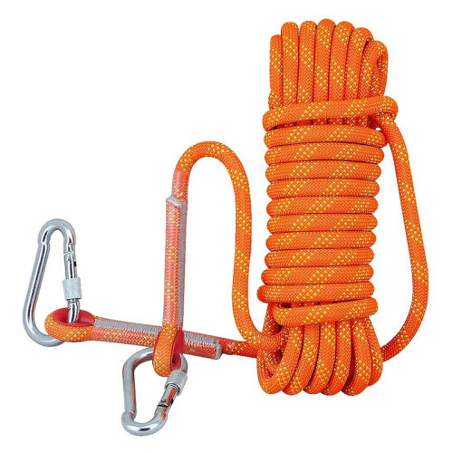 10M Rock Diameter 12 mm Heavy Duty with 2 Carabiners 1