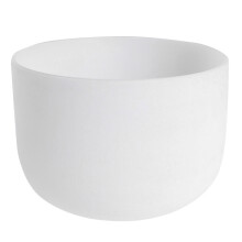 8Inch Note Perfect Sound E Solar Chakra Frosted Quartz Bowl