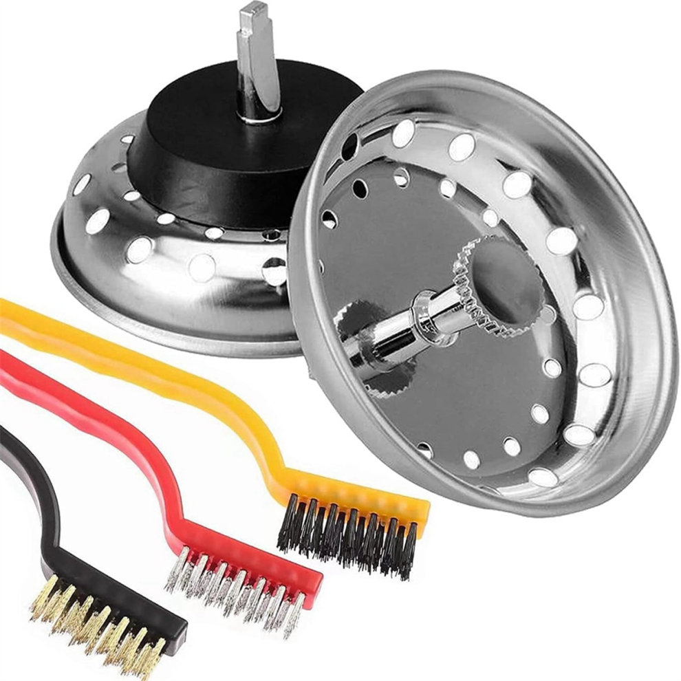 Photos - Tap Hidden Part 2Pcs Kitchen Sink Strainer Stopper for 3-1/2Inch Drain, 3Pcs Brush-B