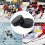 Ice Hockey Pucks, 4 pieces Classic Training Pucks, 3 inches diameter 3