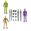 Multi-Jointed Movable Robot 3D Printed Mannequin Dummy Action, Golden 4
