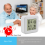 calendar alarm clock,bedside voice-activated clock white 5