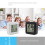 calendar alarm clock,bedside voice-activated clock white 6