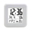calendar alarm clock,bedside voice-activated clock white 1