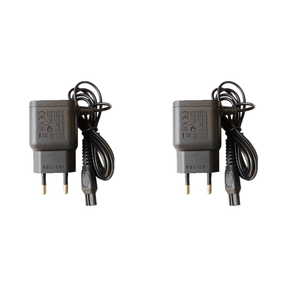 Exogio 2X Wall Eu Plug Ac Power Adapter Charger For Electric Shaver Hq8505/6070/6075/6090 Shaving Machine