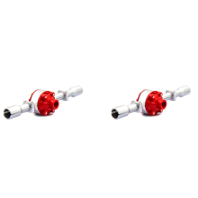 2X Metal Rear Bridge Axle Housing Case for D12 C14 C24 C24-1 C34 B14 B24 B16 B36 RC Car Upgrade Parts,Silver