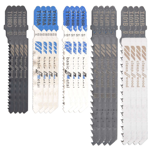 20 PCS Jigsaw Blades Set, Assorted T-Shank Replacement Jig Saw Set 2