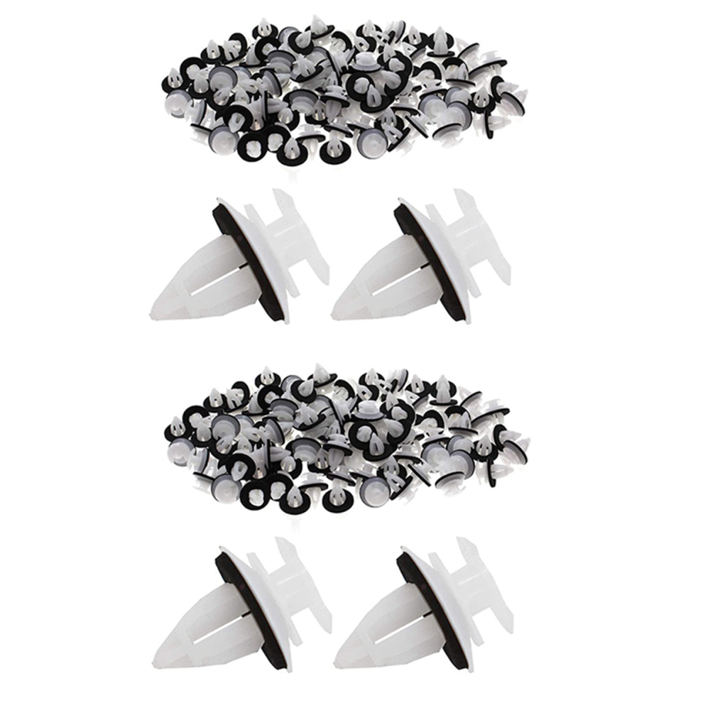 200Pcs 51418224768 Plastic Rivets Clip For E46 E53 E90 E91 E70 Door Panel Auto Fasteners Trim Push Retainer 4853956023816