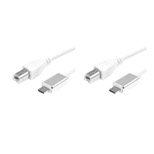 2X Midi USB Type B to Micro-USB Cable Connector Cable, Adapter Piano Audio