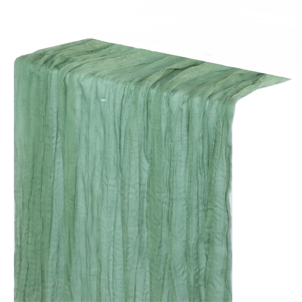 Country Tulle Cheese Cloth Table Runner Decoration 90x300cm-image-OPC-PJ26MTD-NEW