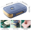 Drawer Type Refrigerator Egg Storage Box, with Date Reminder(Blue) 6