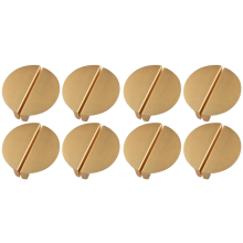 16Pack Champagne Gold Drawer Pulls,2.5 Inch Half Moon Cabinet Drawer Pulls Kitchen Handles, Cabinet Hardware Pulls