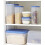 Addis Addis 10L Square Lunchbox Food Container. Transparent With A Blue Lid. 4