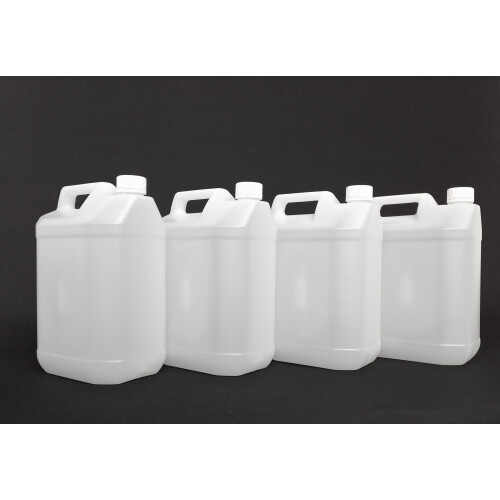 h32 4 pack of 5 Litre Transparent Storage Cans/Containers