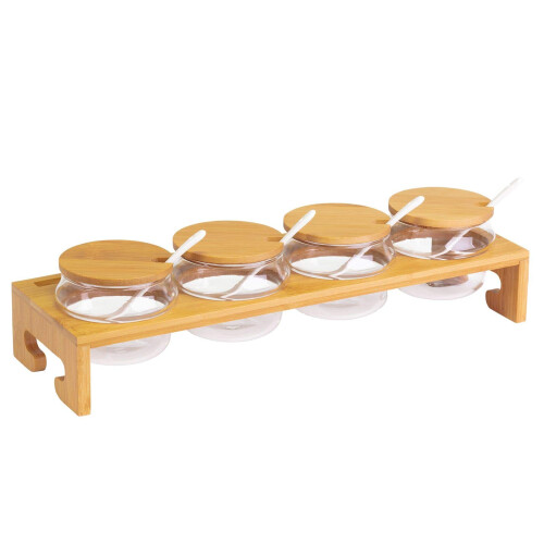 Westmark Jam Bar/Spice Rack, 13-piece set, 1 stand + 4 jars + 4 lids ...