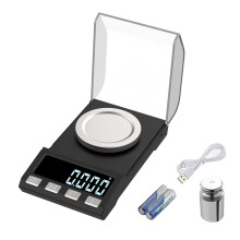 KUBEI Rechargeable Digital Milligrams Scale 100g x 0.001g, High Precision Jewelry Scale, Reloading Professional Mini Digital Pocket Scale, Portable