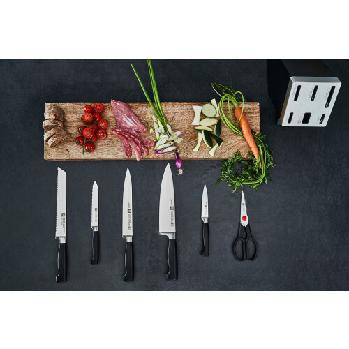 ZWILLING Four Star - Ensemble bloc à couteaux et couteaux - 7 pièces - Noir 1
