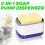 Opvaskedispenser til k?kkens?bedispenser og svampeholder Bords?bepumpedispenser 2-i-1 s?bedispenser-?n h?nds s?bepumpedispenser (hvid) 2