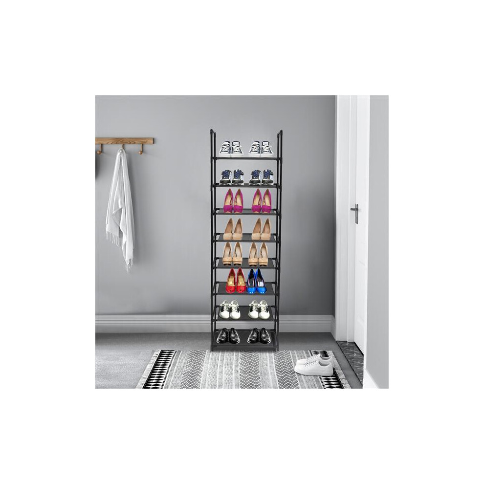 Stainless Steel 8-Tier Shoe Rack for 16-20 Pairs-image-OPC-PJ27QJS-NEW