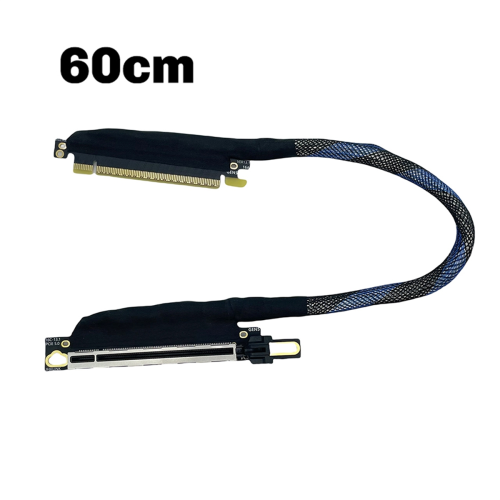 PCIE 5.0 X16 Graphics Card Extension Cable Silver-Plated 60CM 1
