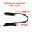 PCIE 5.0 X16 Graphics Card Extension Cable Silver-Plated 60CM 5