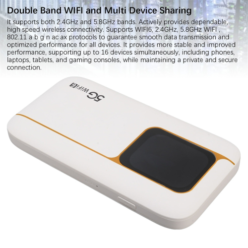Mobile Hotspot High Speed WiFi 6 2.01 Inch 5G Mobile Hotspot Router 1