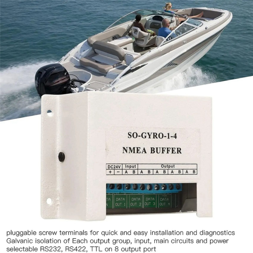 NMEA0183 Buffer NMEA Linha Serial Marítima Divisor Buffer Isolante 2