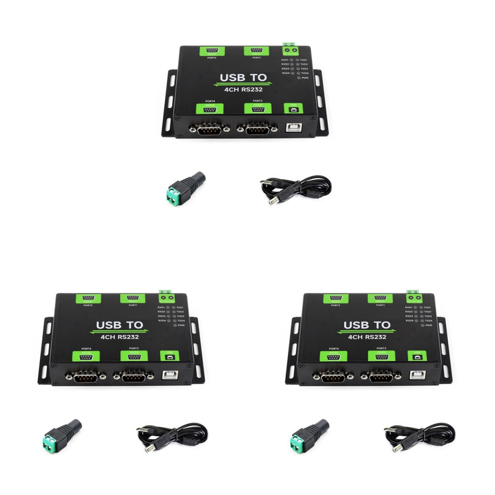 USB To 4CH RS232 Converter USB To Serial Adapter FT4232HL,Male Port-image-OPC-PJ27RHR-NEW