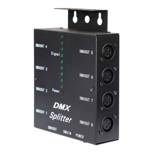 DMX512 Διαχύτης 8 θυρών καναλιών με απομονωμένο οπτικό βύσμα EU 3 ακίδων 2