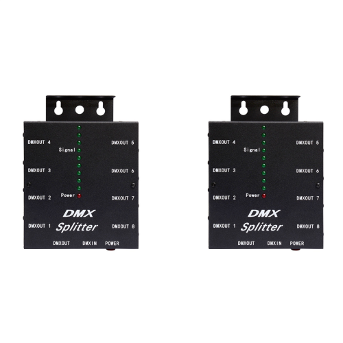 DMX512 Διαχύτης 8 θυρών καναλιών με απομονωμένο οπτικό βύσμα EU 3 ακίδων