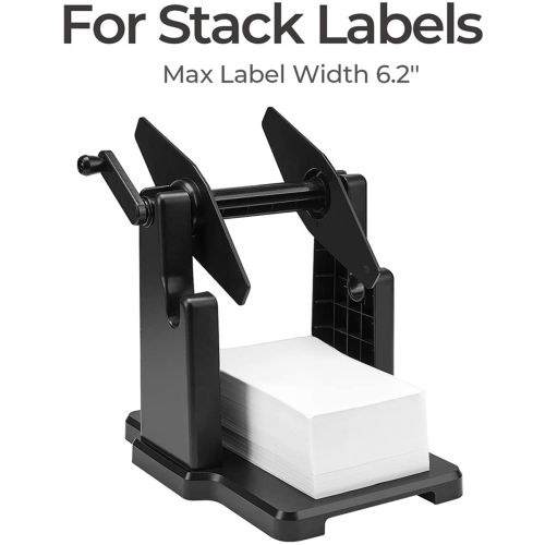 2 in 1 Fanfold Stack Paper Holder for Desktop Thermal Label Printer 2