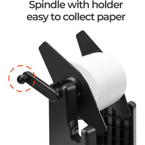 2 in 1 Fanfold Stack Paper Holder for Desktop Thermal Label Printer 1