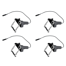 Captador de violino piezo portátil CV-19 com suporte de jack externo