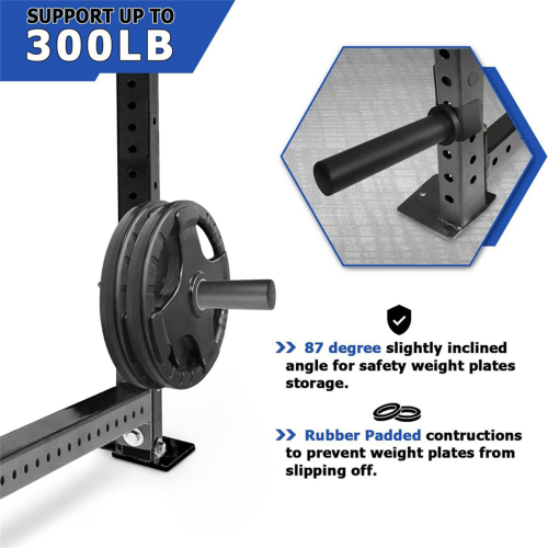 Weight Plate Holder for 2x2 inch Power Rack ,Power Rack Attachment 2