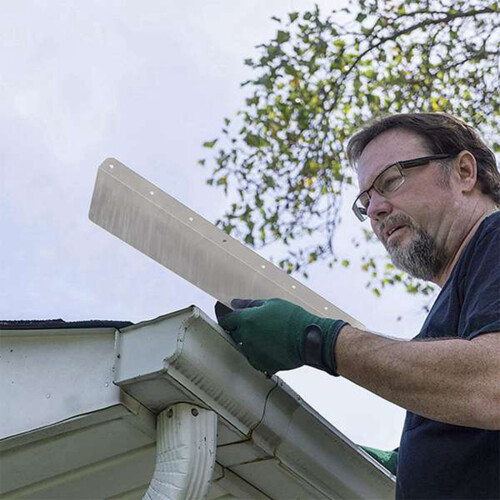 8 pezzi di paraspruzzi per grondaia per deviatore angolare del tetto della casa 1