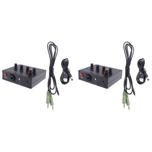 Microphone Preamplifier with DC Cable and 3.5mm Cable