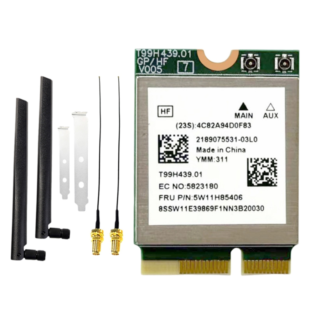 Photos - Other for Computer Markenlos MT7927 WiFi7 Card+8DB Antenna BT5.4 Gigabit Wireless Network Card 