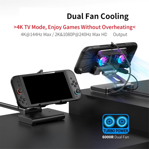 Docking Station for Switch 2,Dual Cooling Fan, 4K@60Hz 1